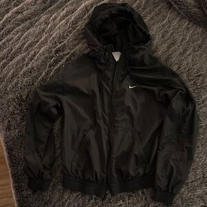 Nike Black Hooded Windbreaker